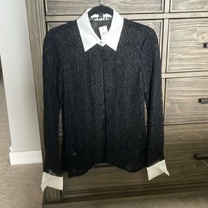 NWT and Taylor lace button-down